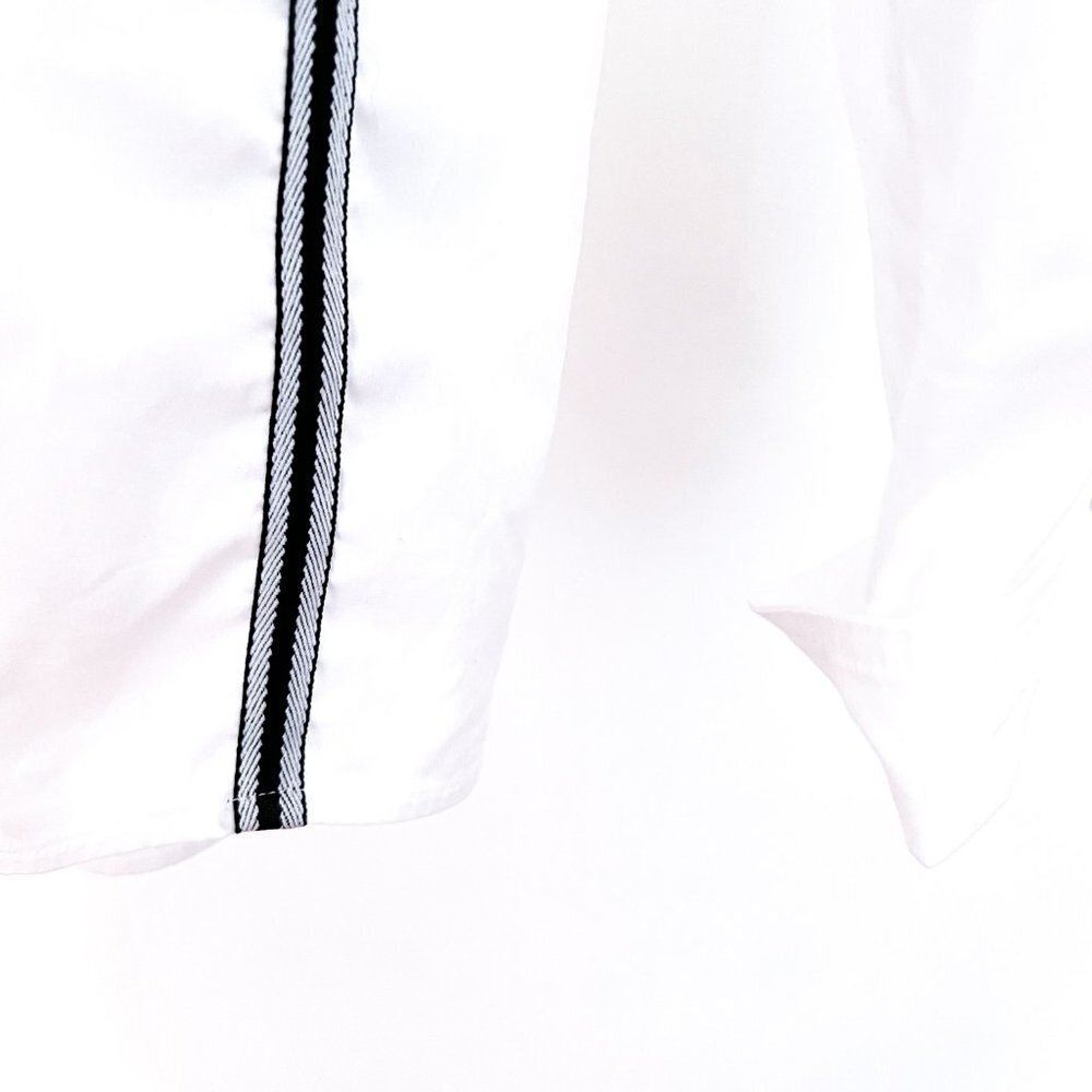 Gerry Weber white shirt with ribbon side trim Size 14 - Picture 2 of 9